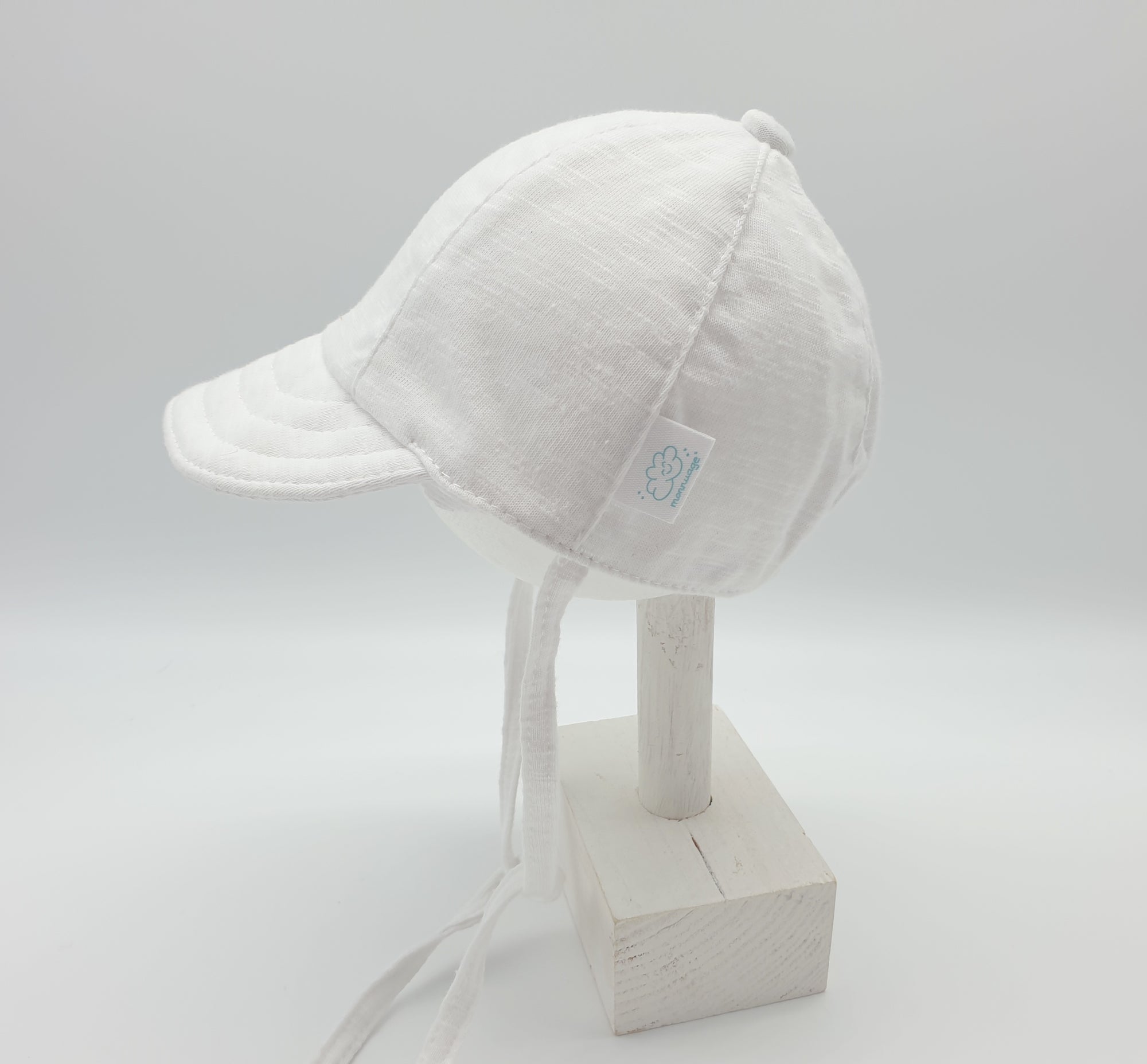 Gorra solar algodón blanco