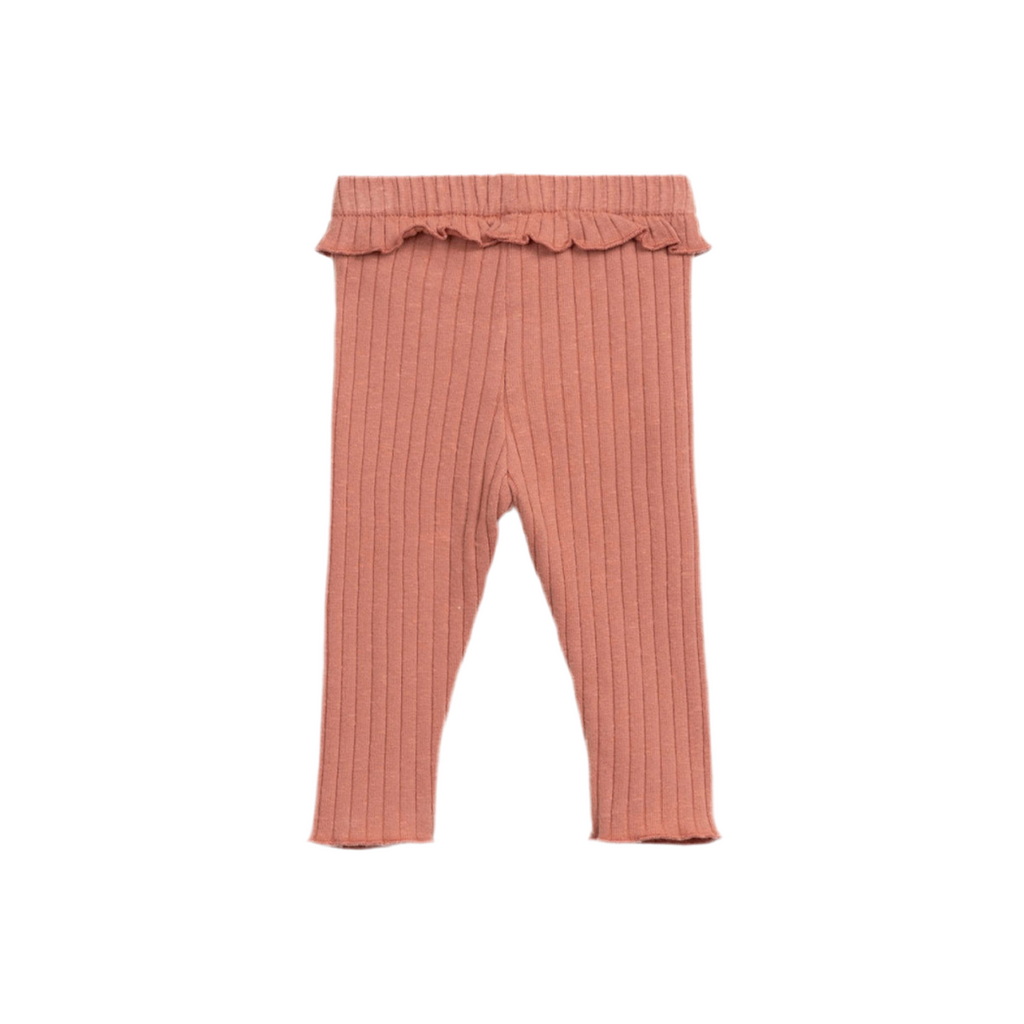 Legging con volante en la cintura