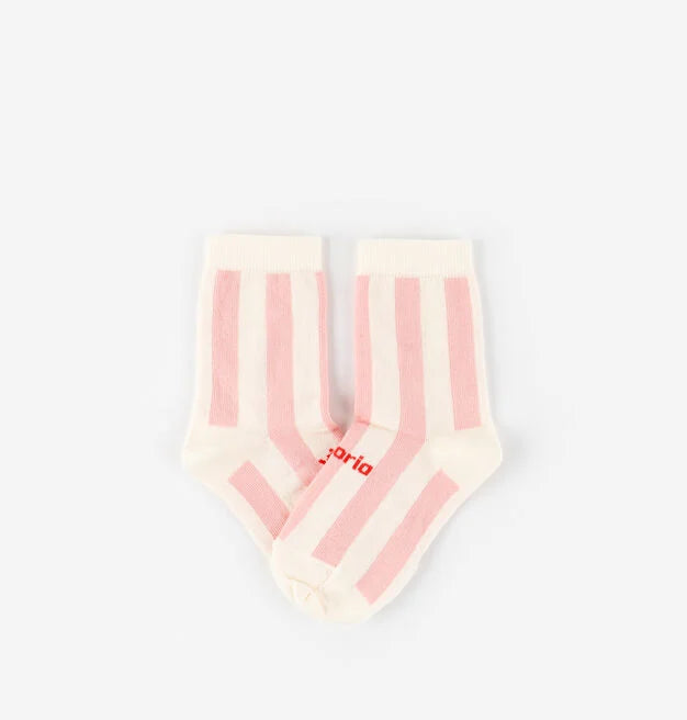 Calcetín Barefoot VICTORIA Rayas Rosas