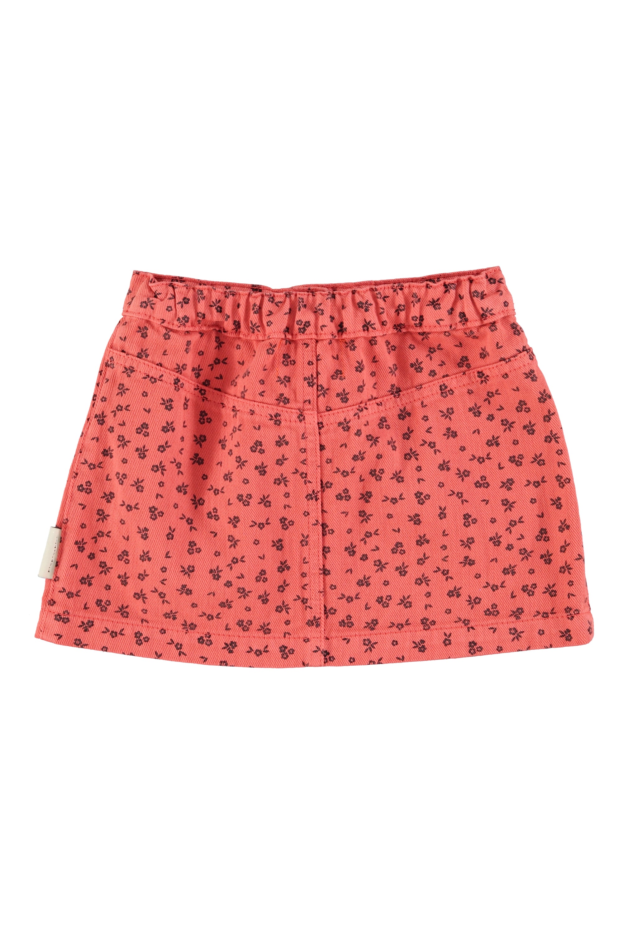 Falda Raspberry w/ black flowers