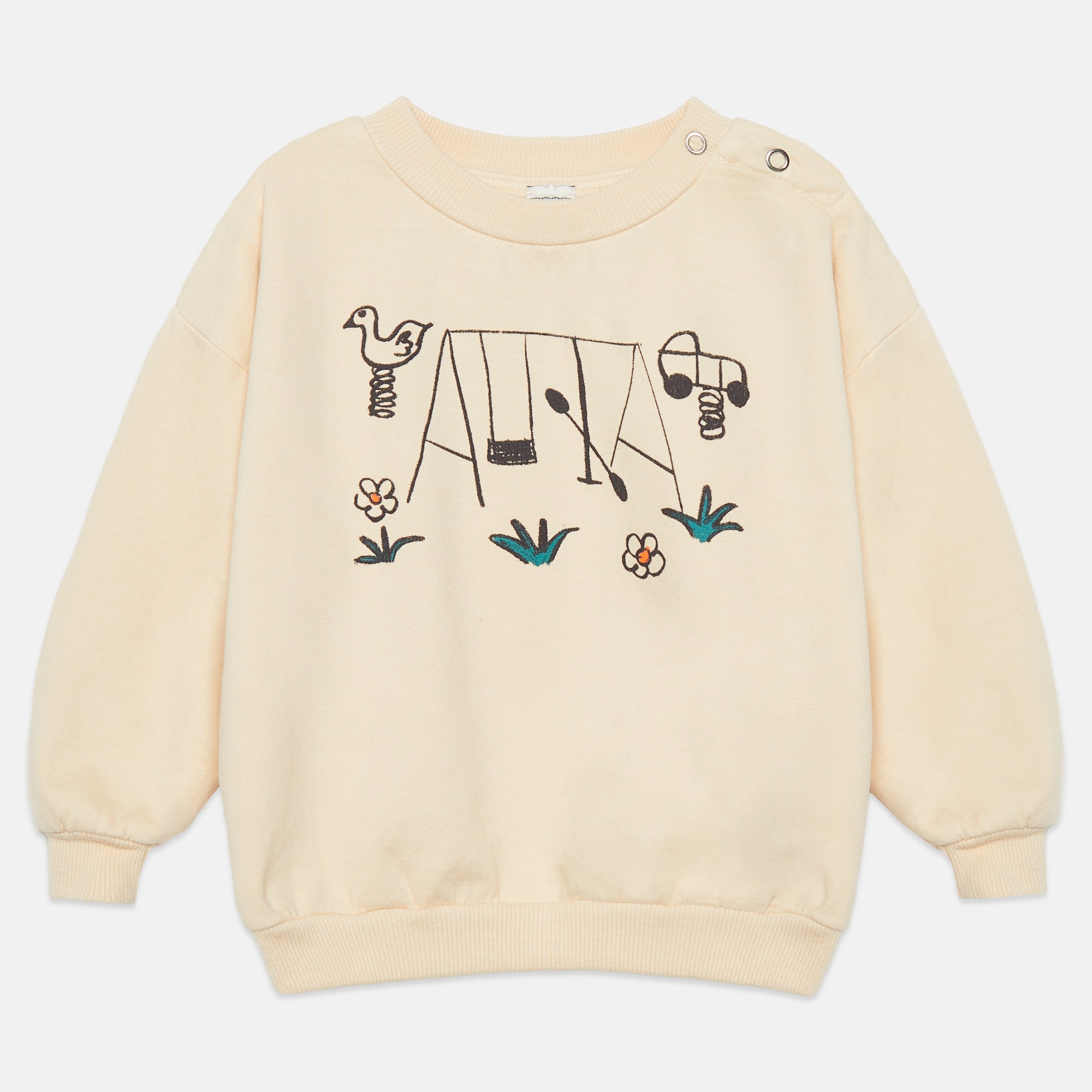 Sudadera beige playground