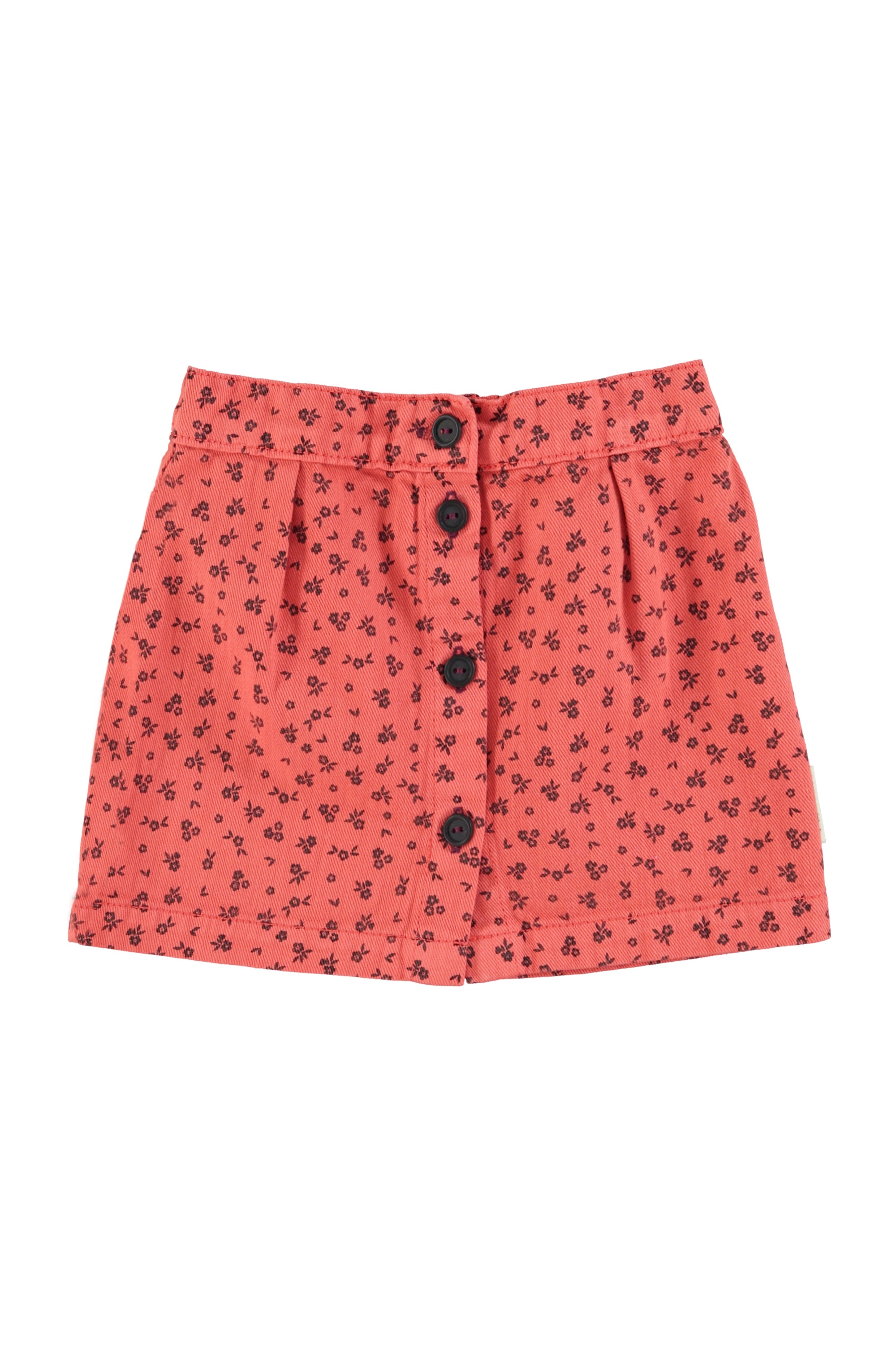 Falda Raspberry w/ black flowers