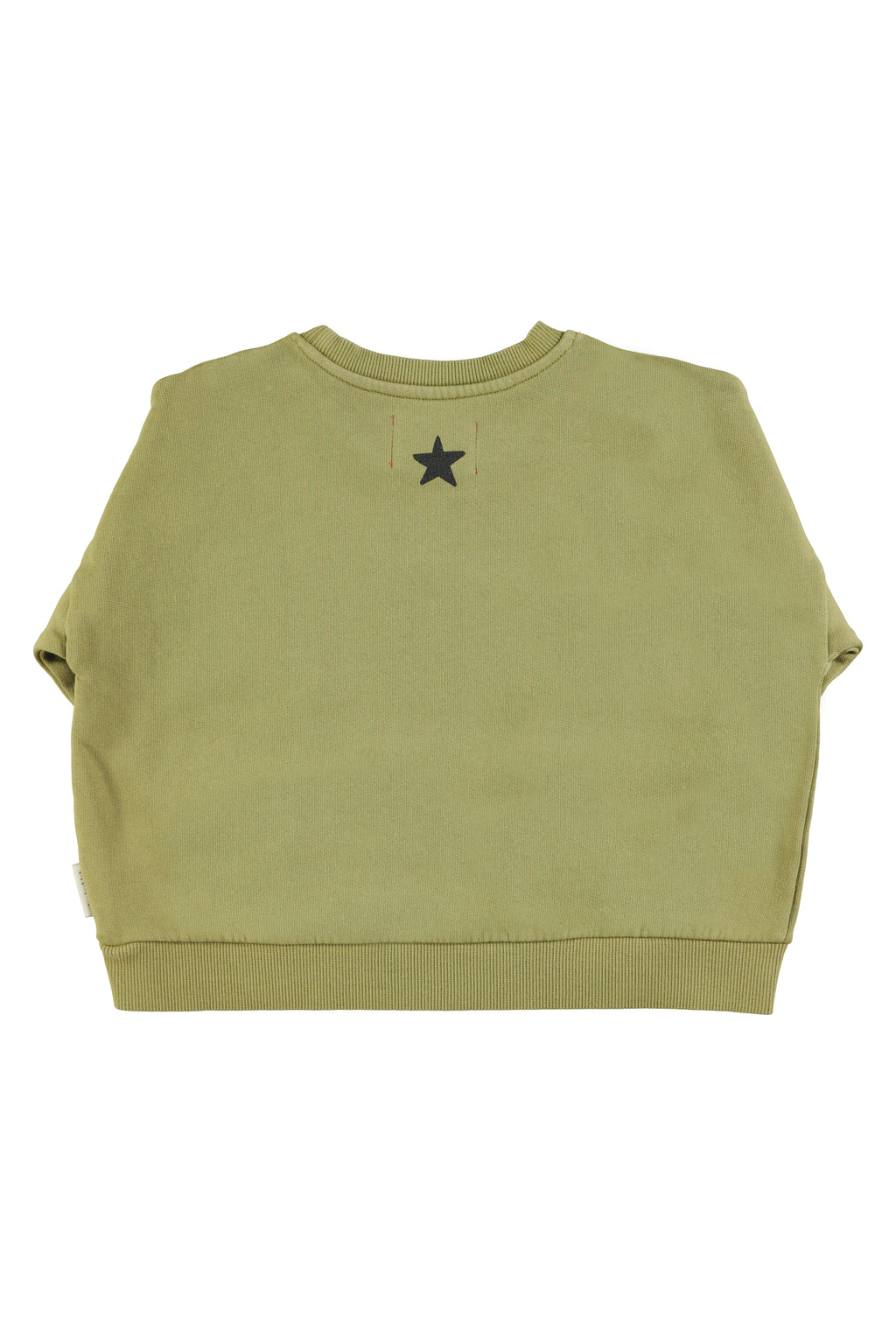Sudadera verde oliva con tigre