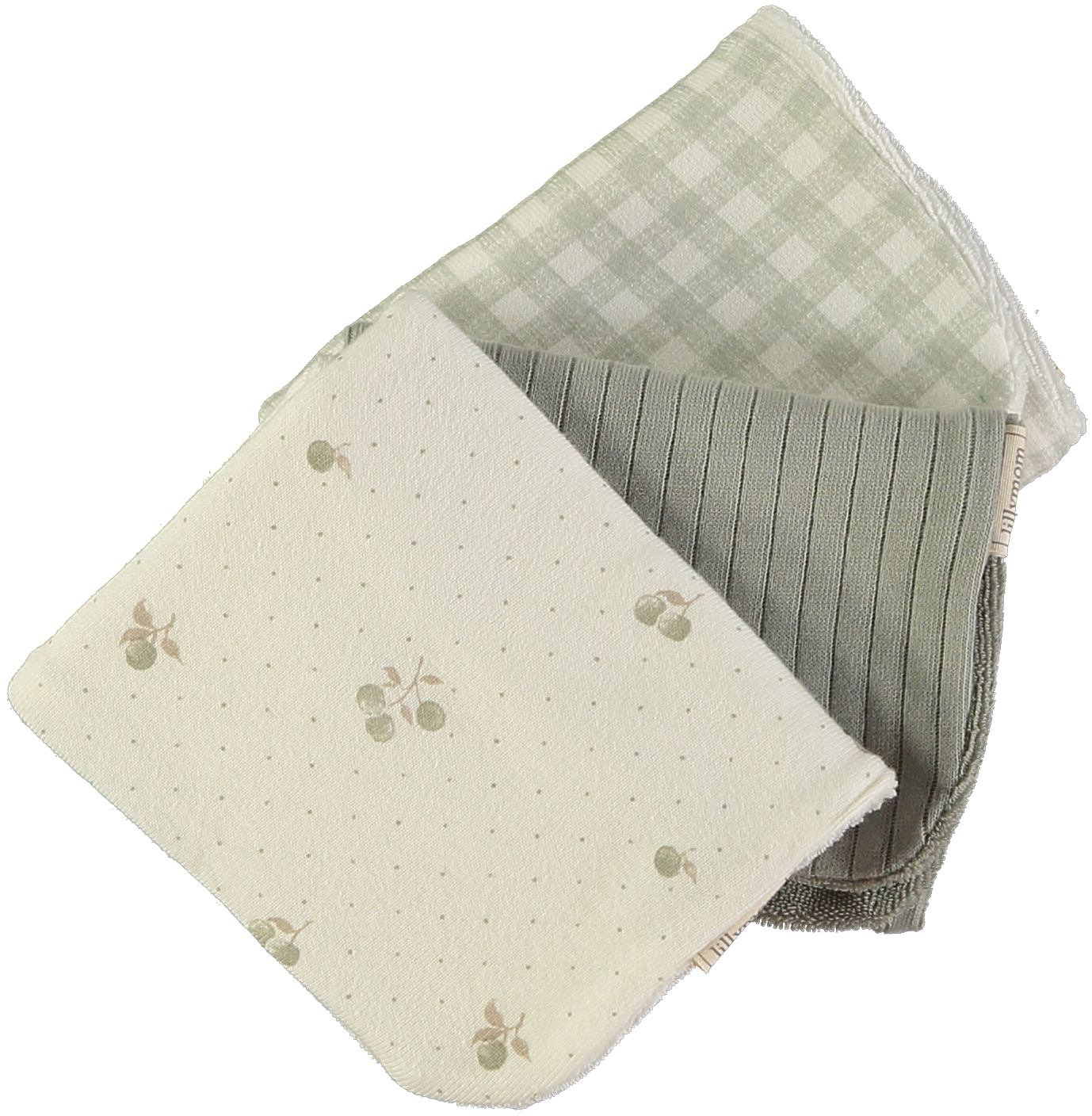 Pack 3 toallitas algodón orgánico 100% Berries Forest