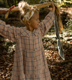 Vestido cuadros niña