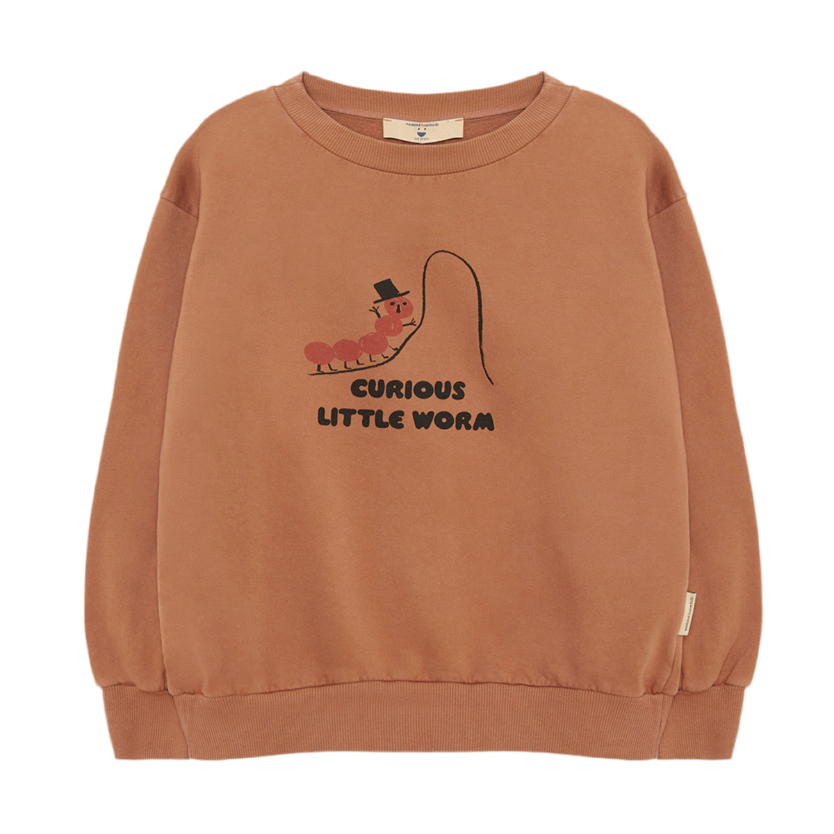 Sudadera con estampado marrón