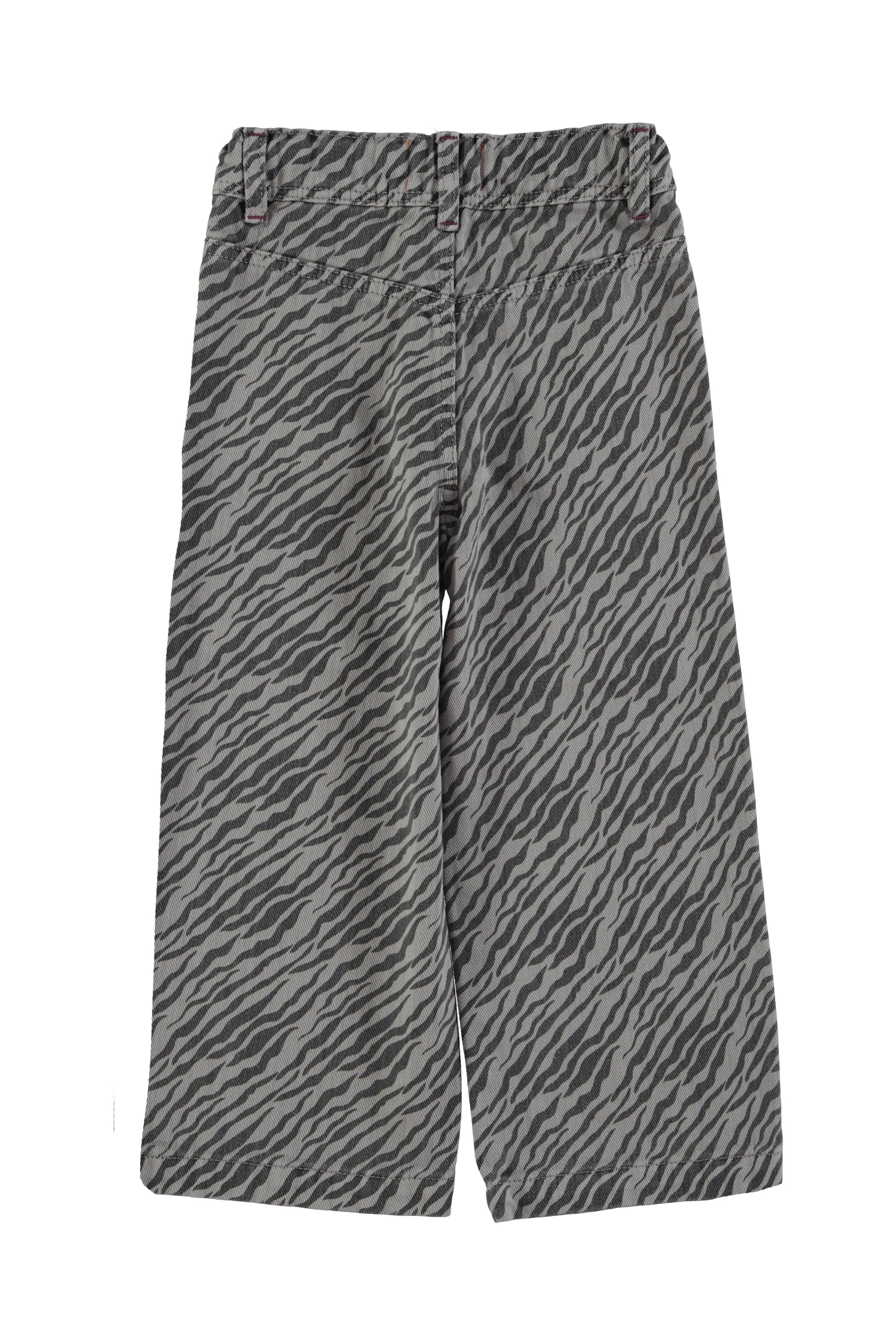 Pantalones grises w/ zebra print