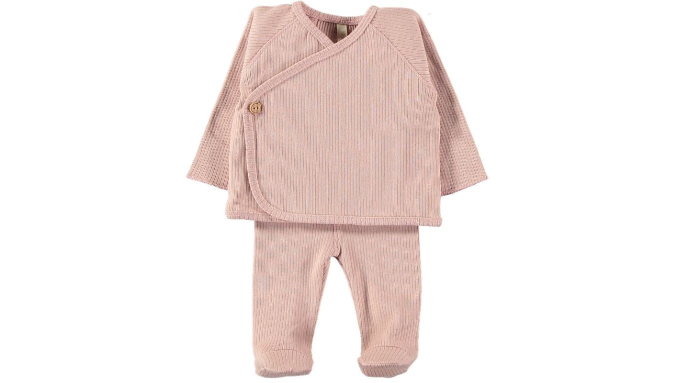 Conjunto Easy Canalé Prematuro Rosa