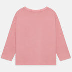 Camiseta rosa manga larga Messy Hair