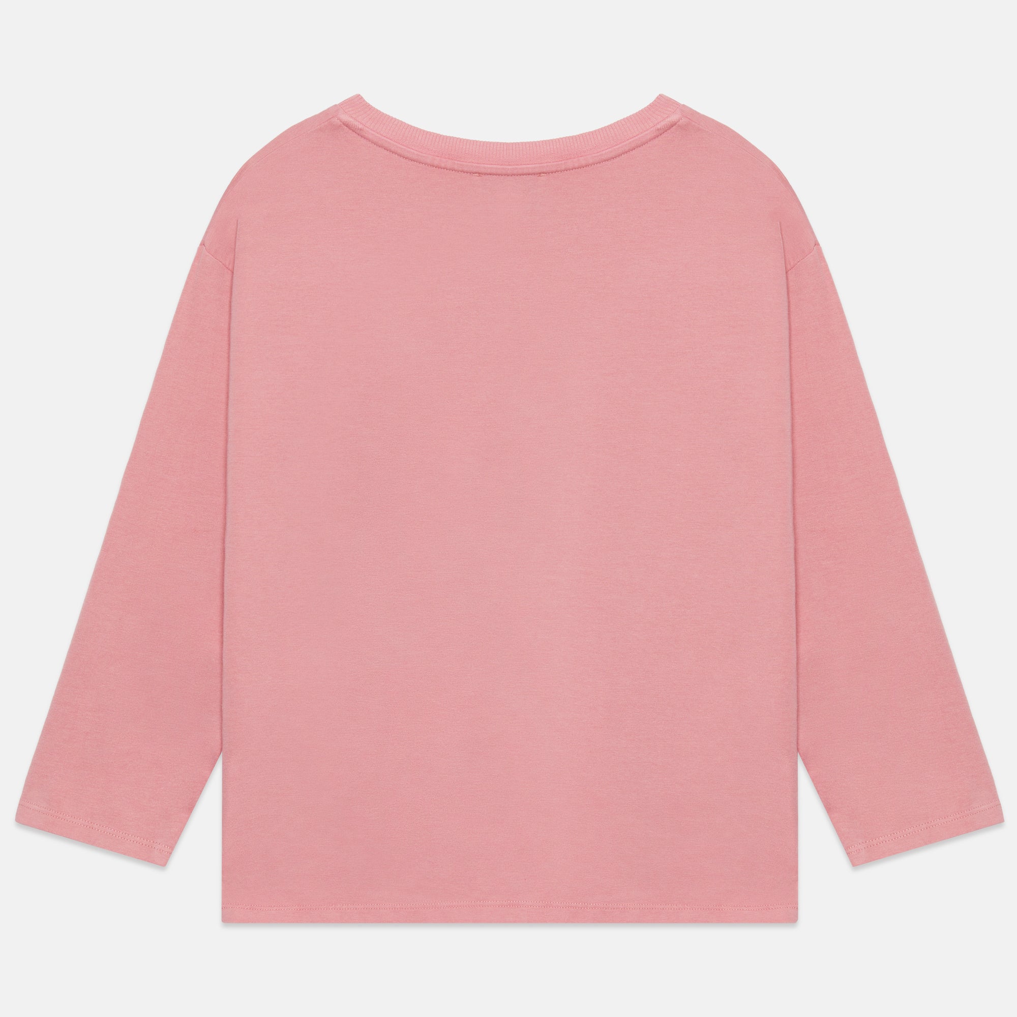 Camiseta rosa manga larga Messy Hair