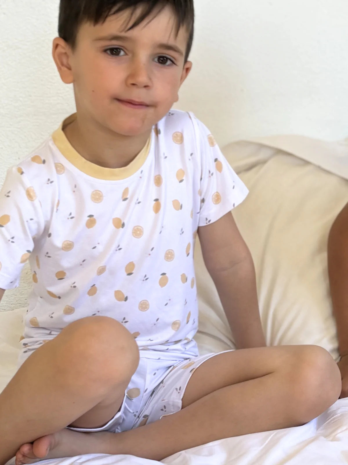 Pijama bambú corto Lemons