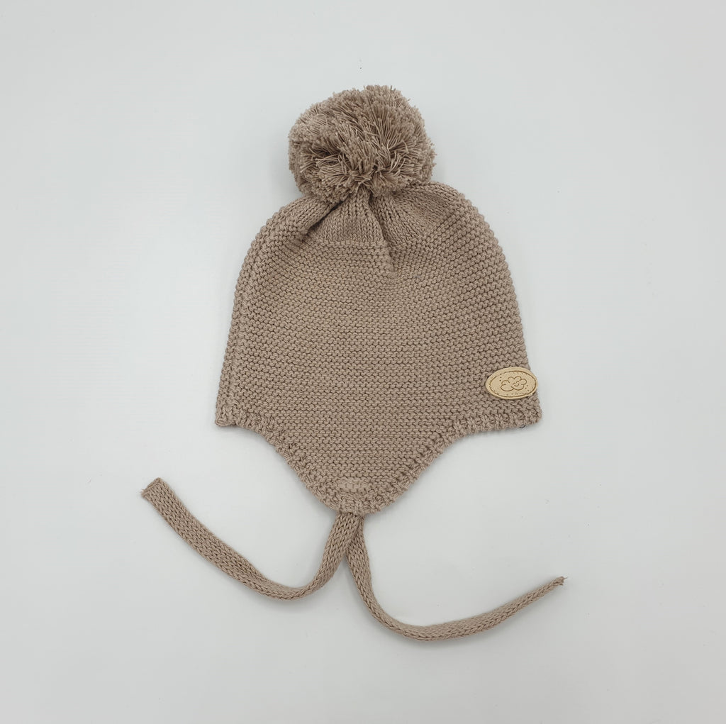 Gorro recién nacido pompón (1-4M) Ref.M002.1