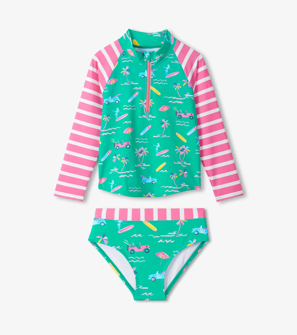 Bañador dos piezas fucsia tropical Hatley