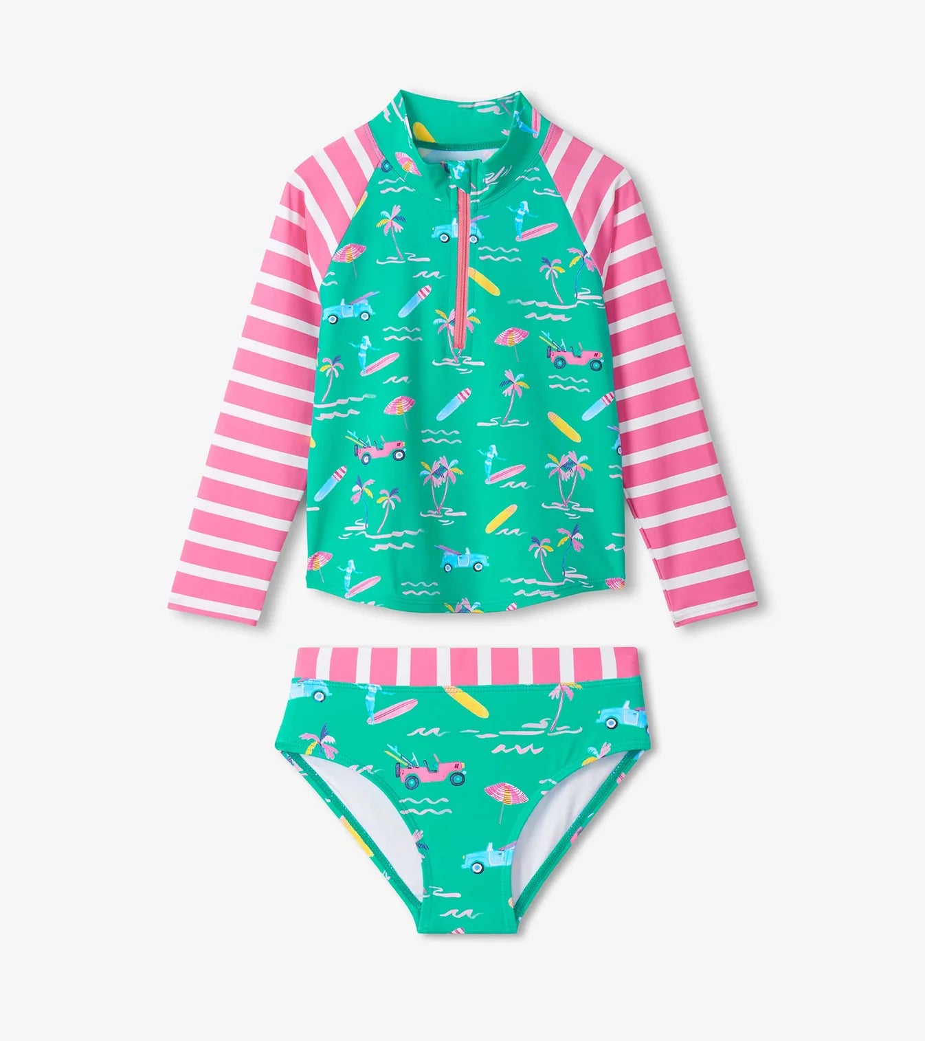 Bañador dos piezas fucsia tropical Hatley