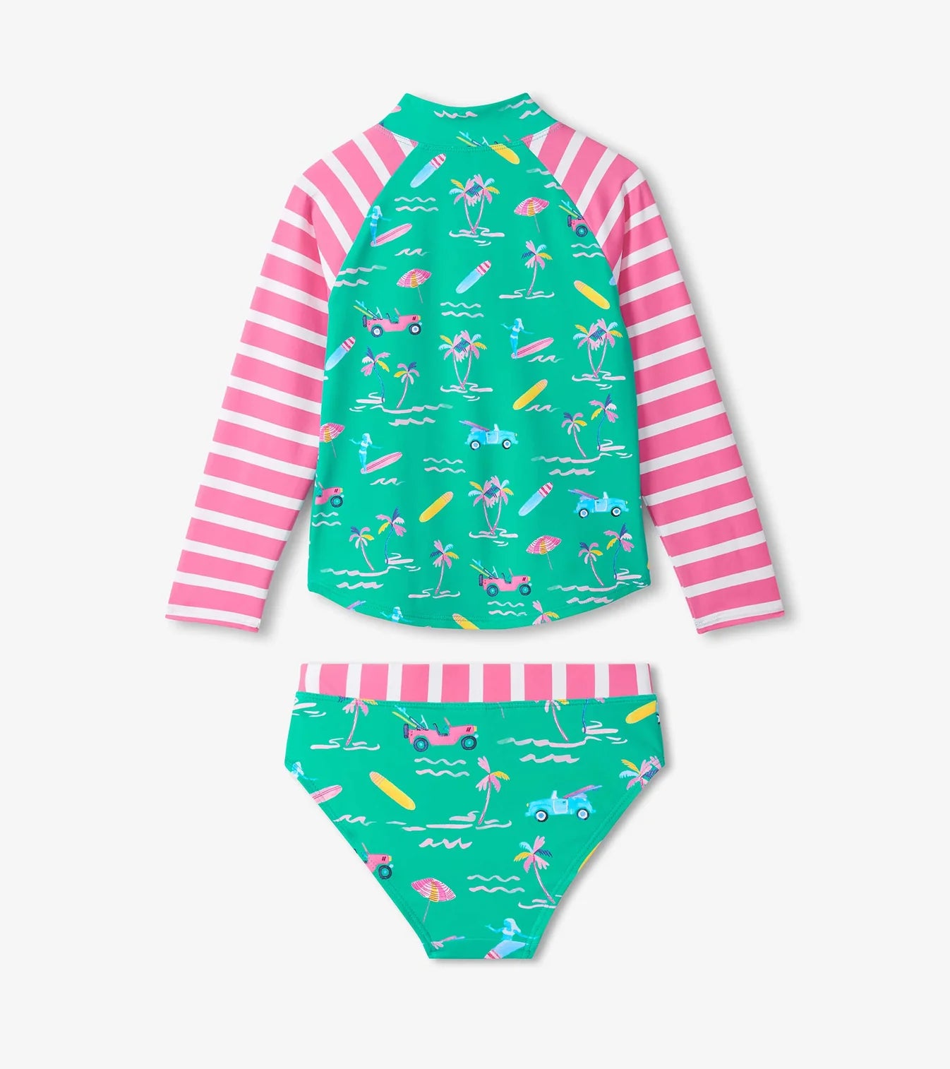 Bañador dos piezas fucsia tropical Hatley
