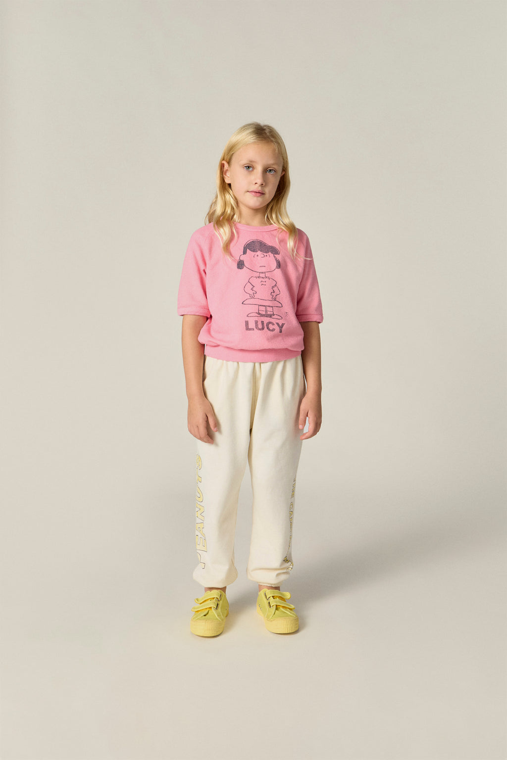 Camiseta manga corta rosa Lucy Snoopy