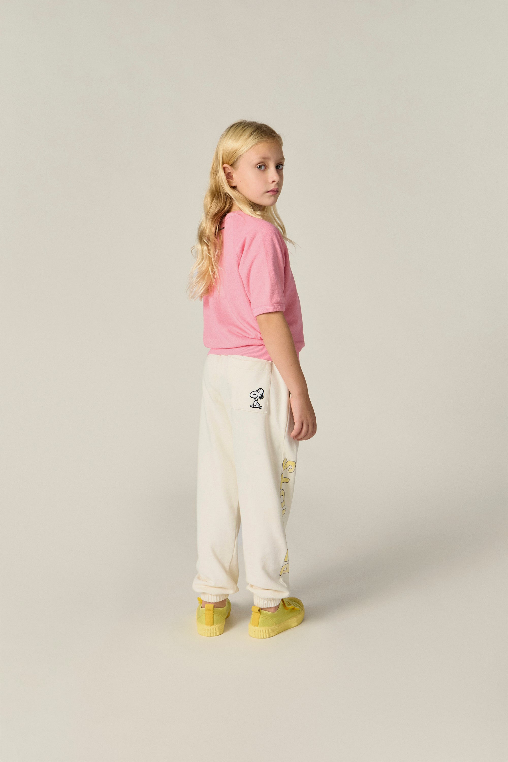 Camiseta manga corta rosa Lucy Snoopy