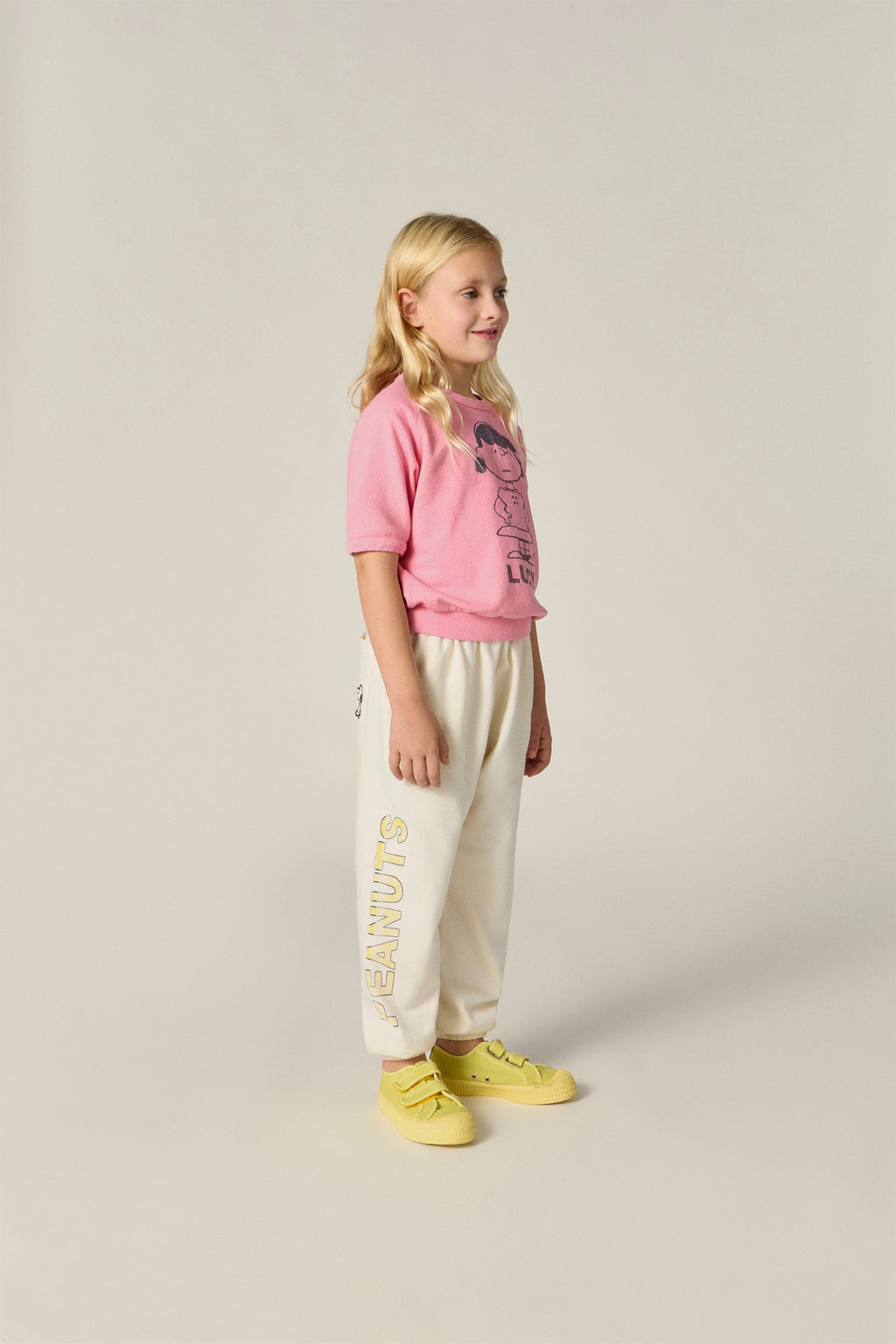 Camiseta manga corta rosa Lucy Snoopy