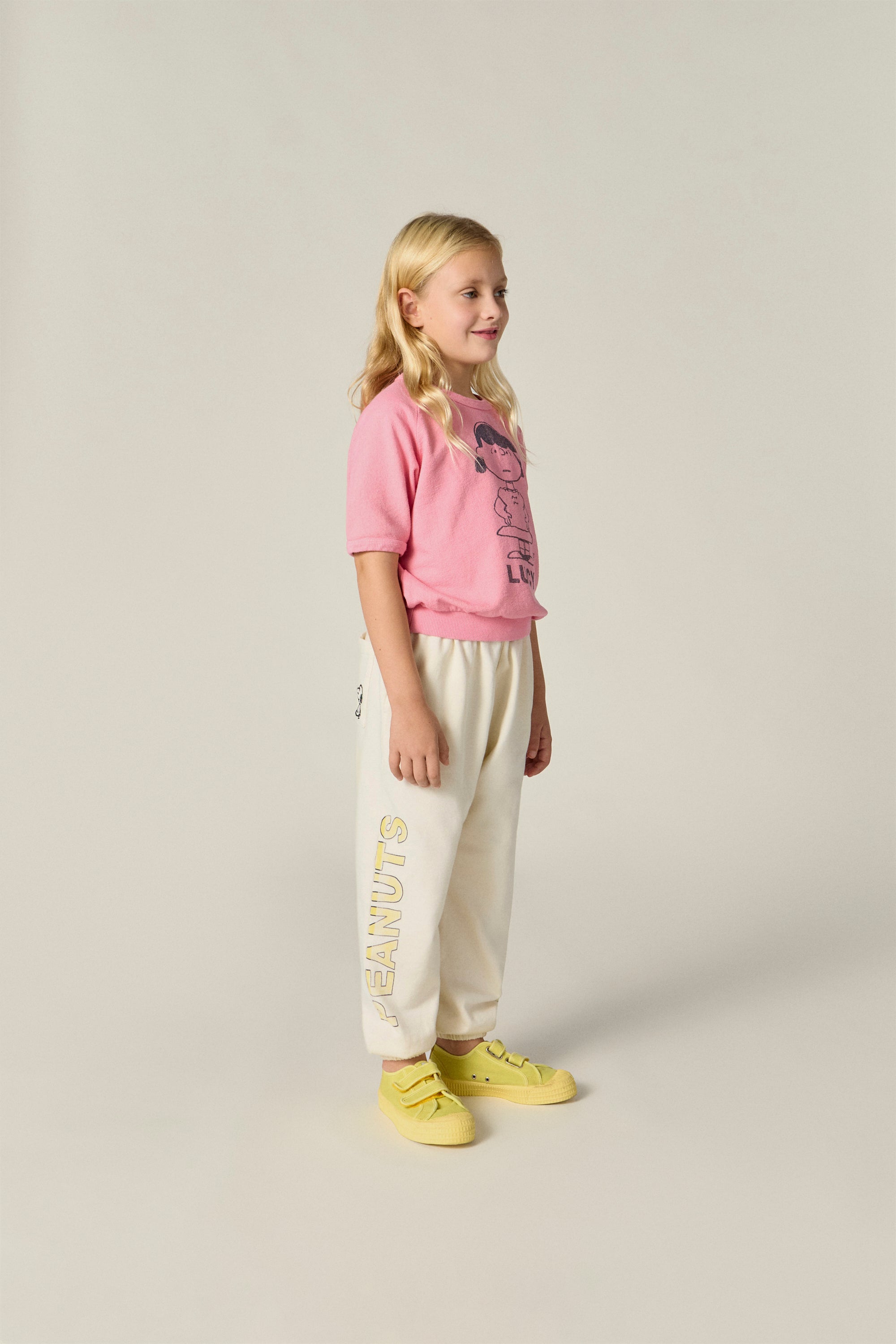 Camiseta manga corta rosa Lucy Snoopy