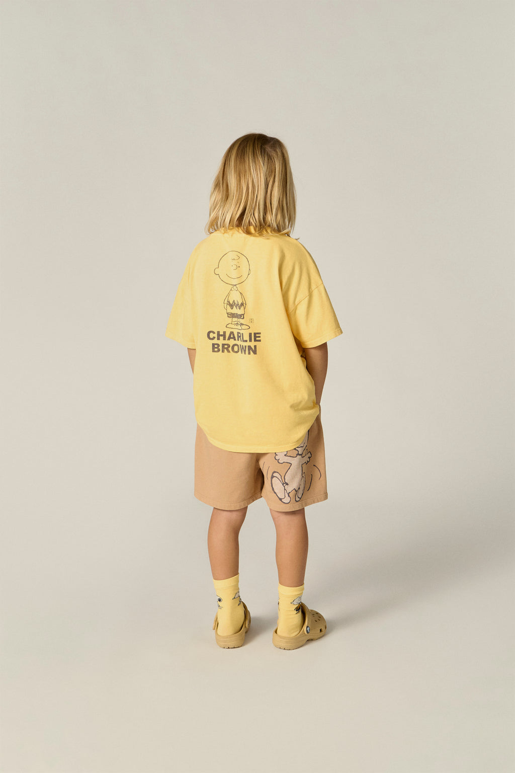 Camiseta manga corta amarilla Snoopy