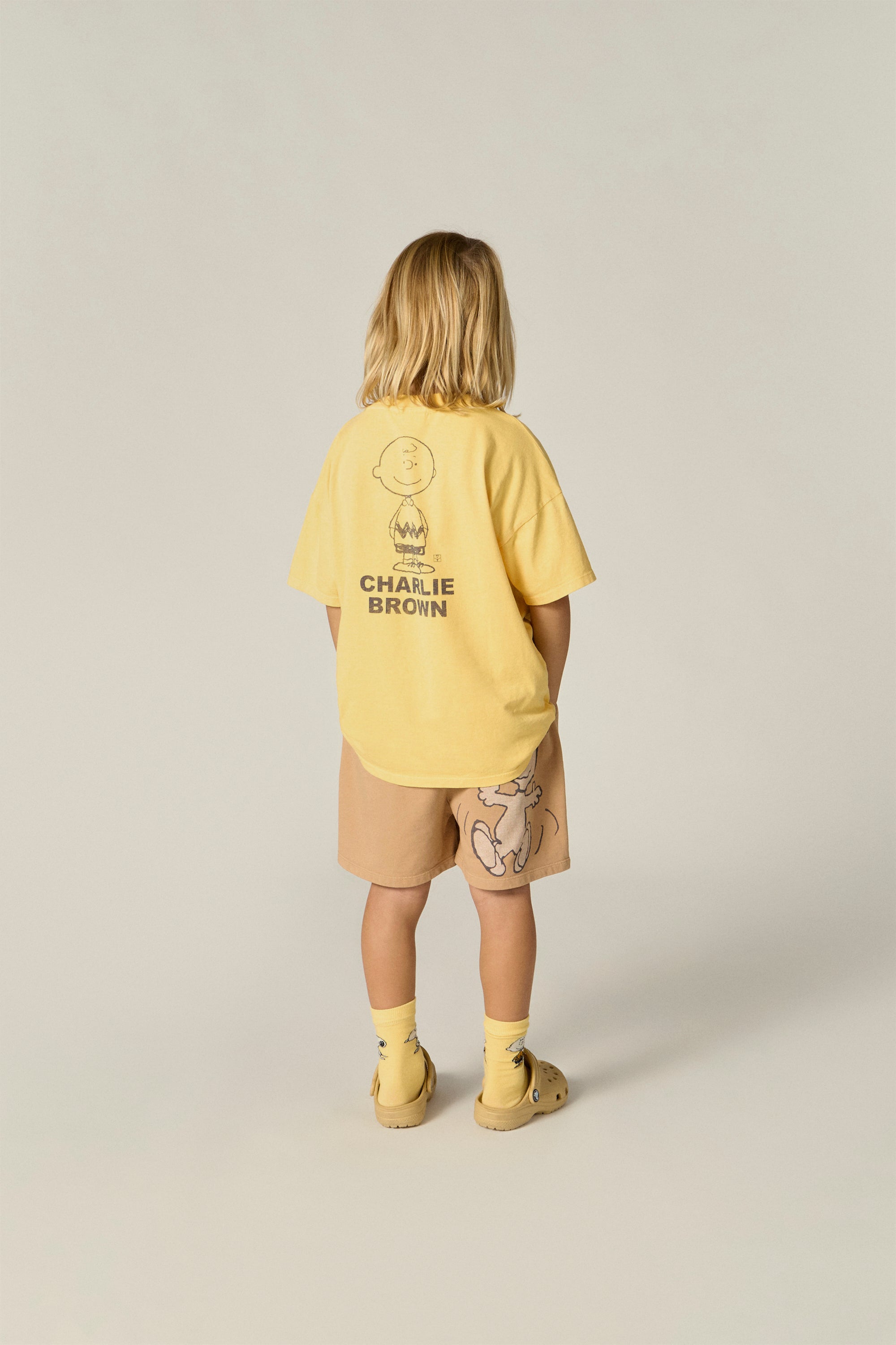 Camiseta manga corta amarilla Snoopy