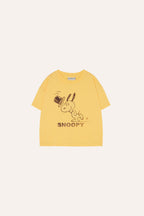 Camiseta manga corta amarilla Snoopy