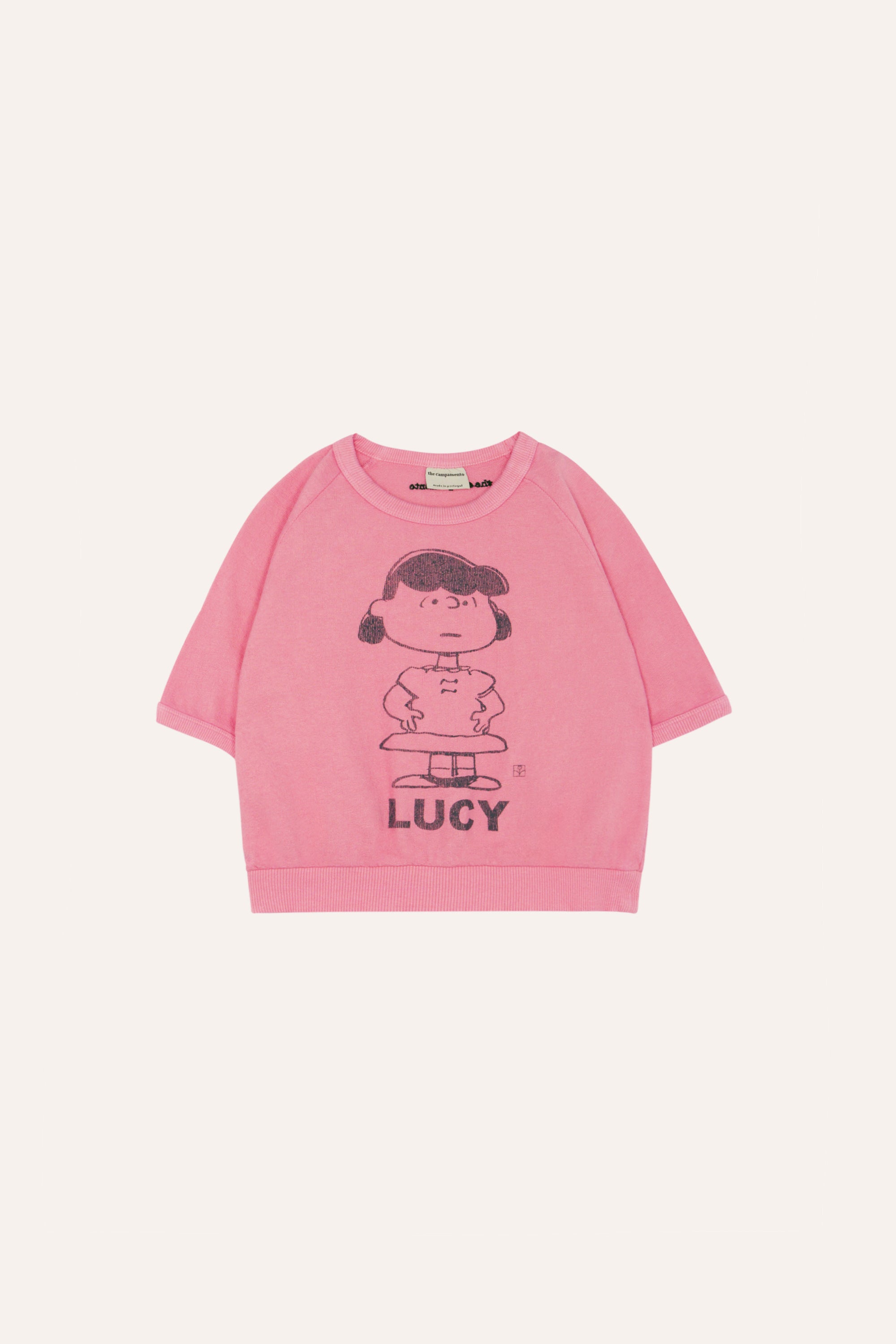 Camiseta manga corta rosa Lucy Snoopy