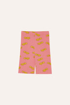 Legging ciclista rosa con estrellas amarillas The Campamento
