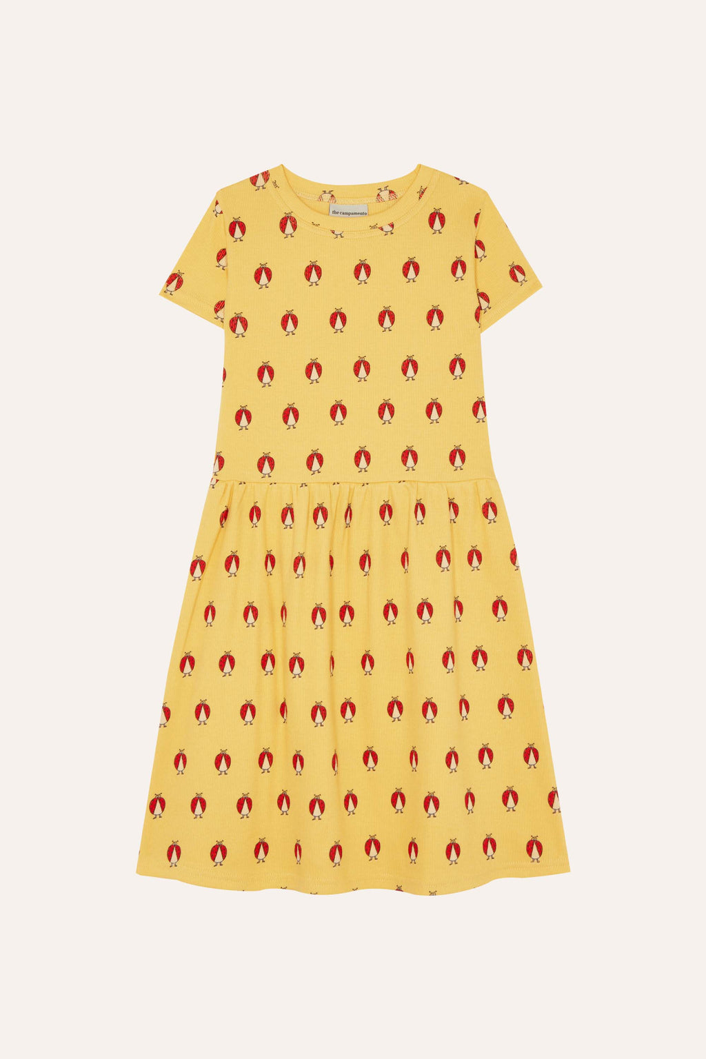 Vestido amarillo con mariquitas The Campamento