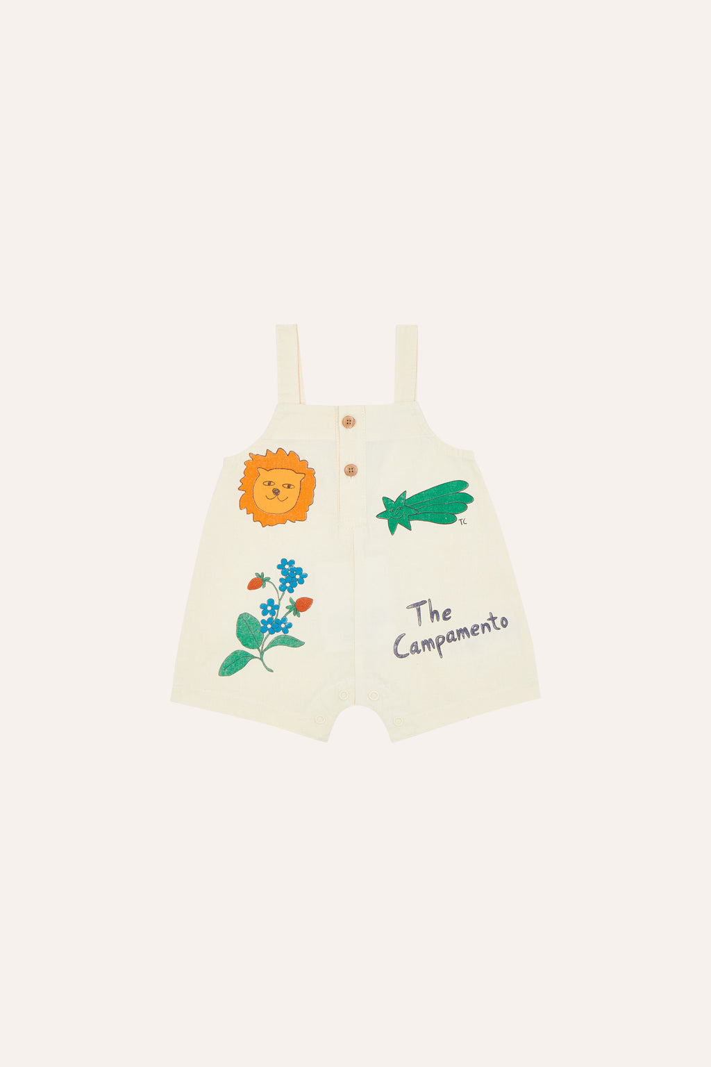 Peto blanco con dibujos The Campamento