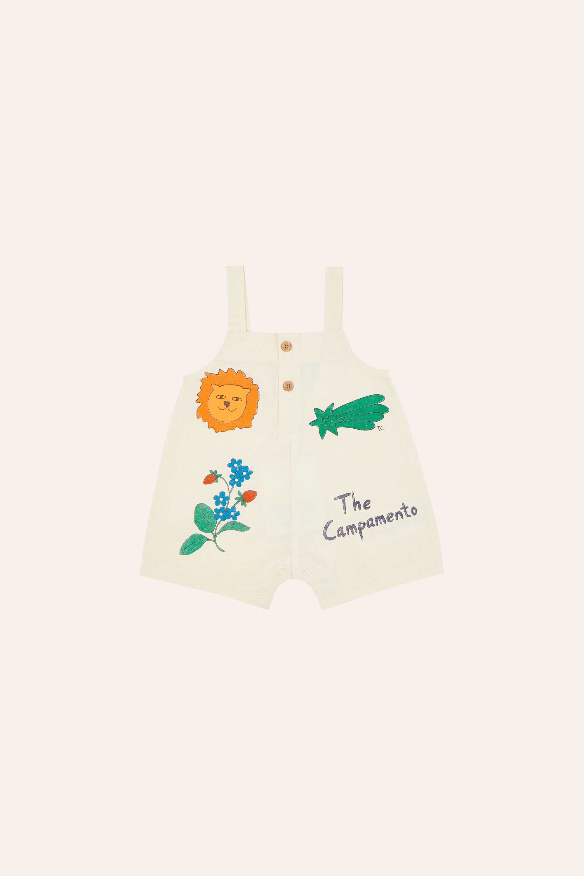 Peto blanco con dibujos The Campamento