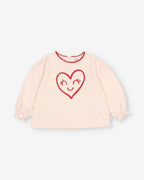 Camiseta Cuore rosa crema - vista principal