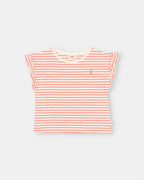 Camiseta rayas rojas y blancas Buho