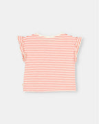 Camiseta rayas rojas y blancas Buho