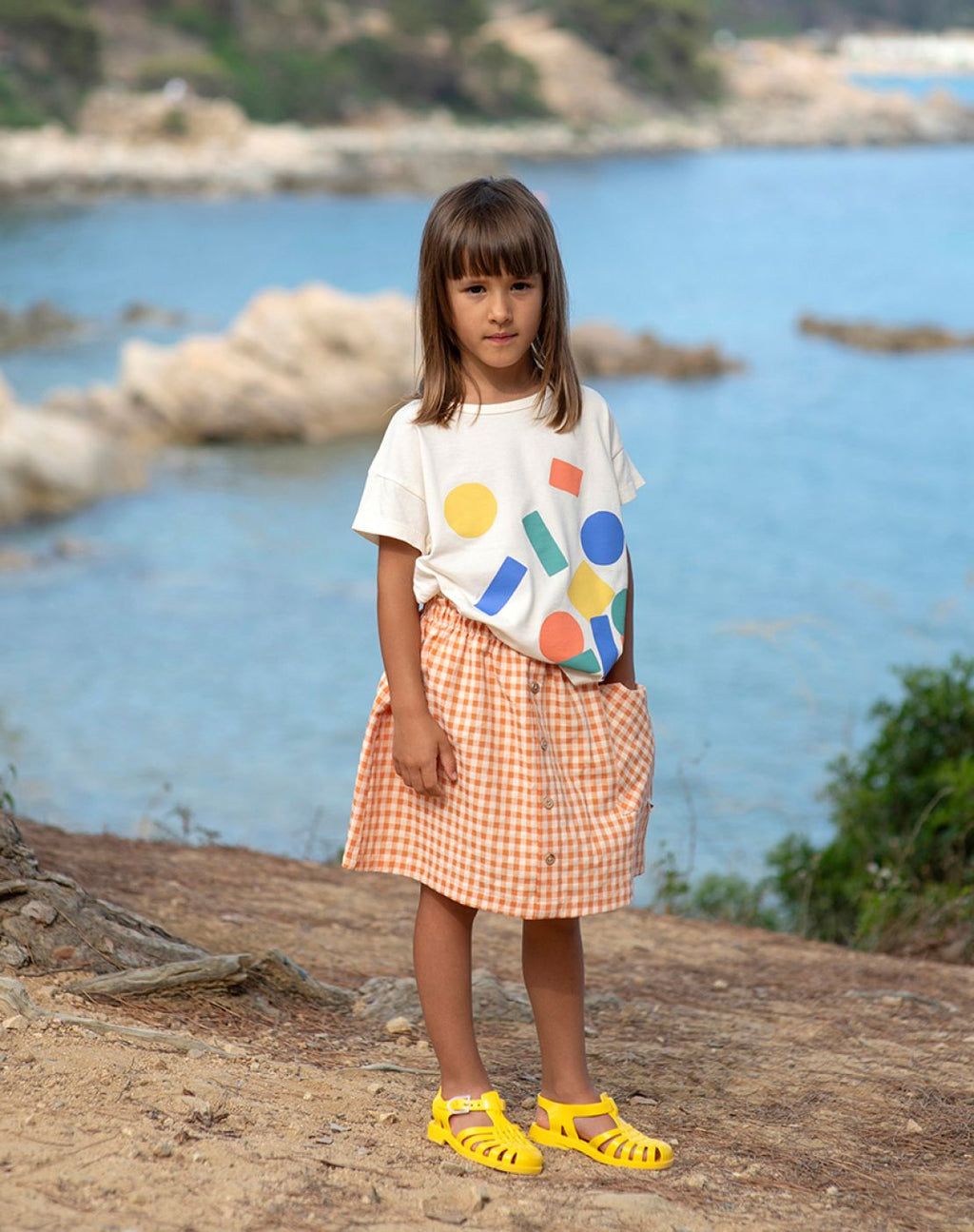 Camiseta estampado messi blocs Babyclic