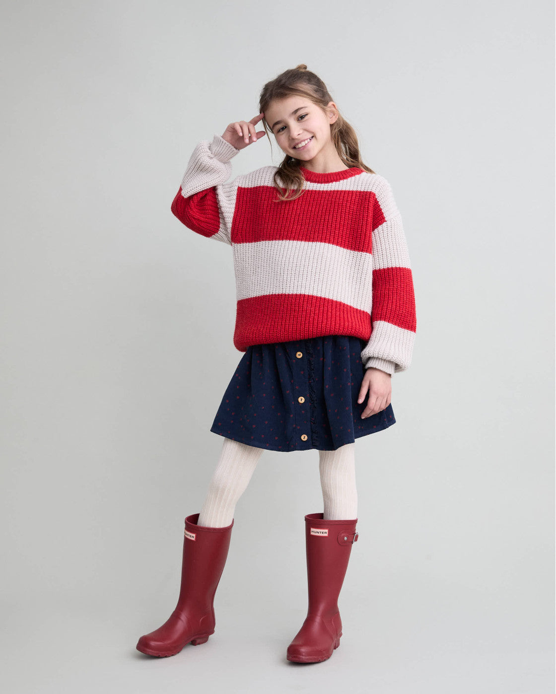 Falda Mini Cuore azul marino - vista 2