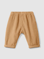 Pantalón de terciopelo acanalado almendra - vista 2