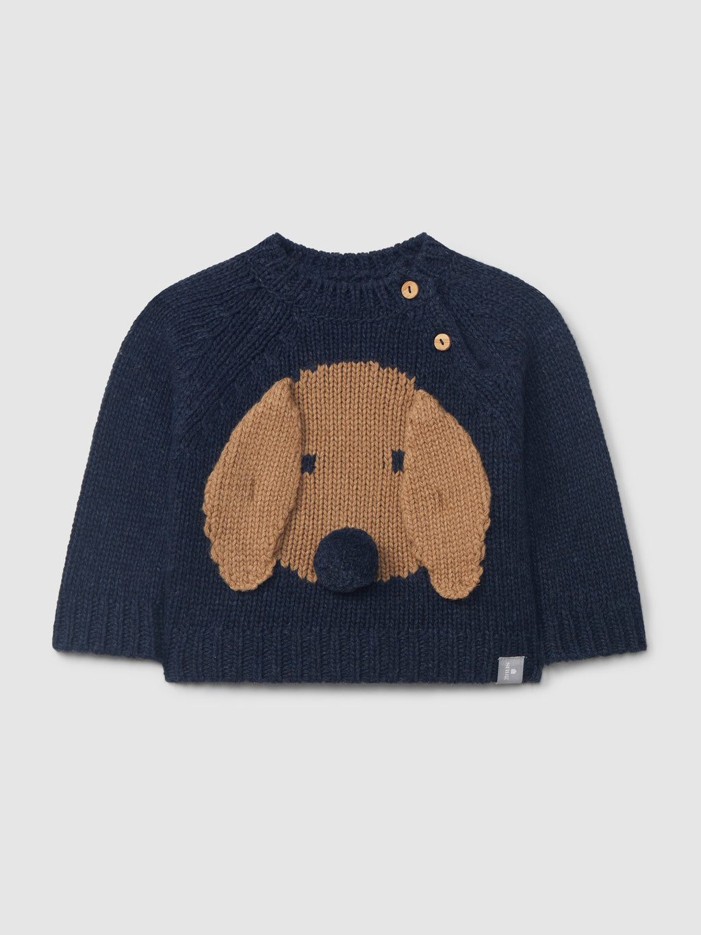 Jersey de punto con perrito índigo - vista principal