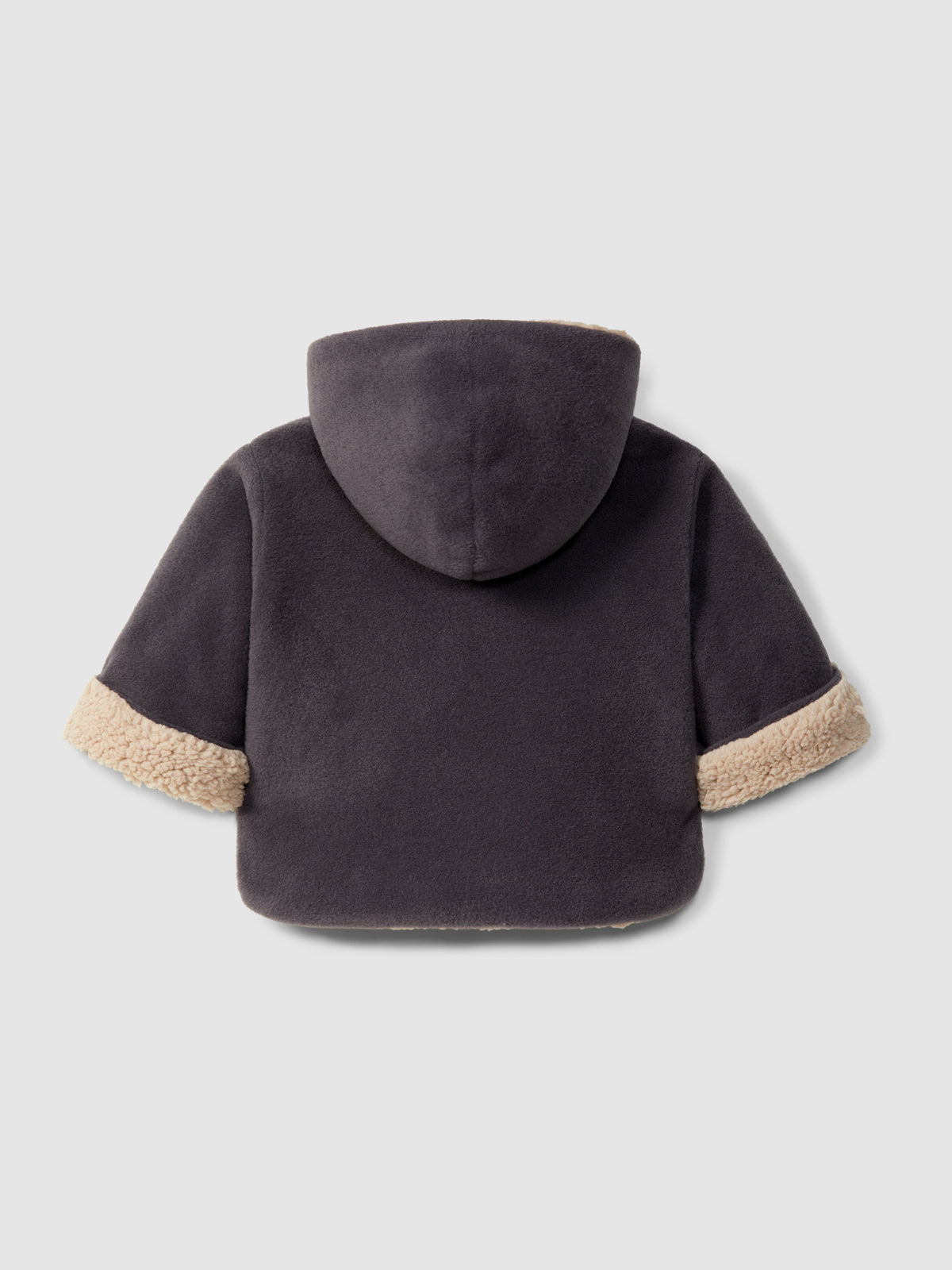 Chaqueta polar con capucha gris - vista 2
