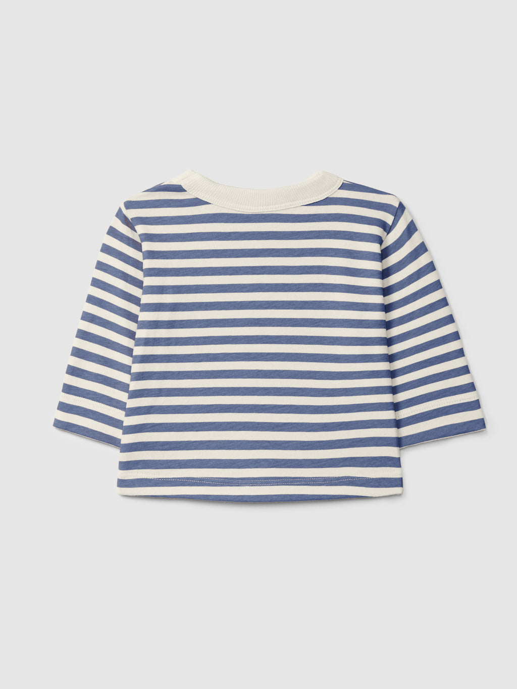 Camiseta de manga larga a rayas índigo - vista 2