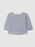 Camiseta de manga larga a rayas índigo - vista 2