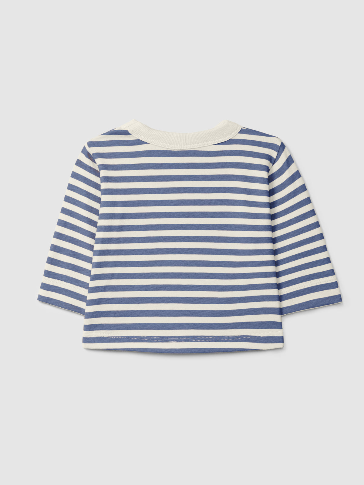 Camiseta de manga larga a rayas índigo - vista 2