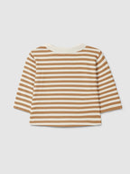 Camiseta de manga larga a rayas almendra - vista 2