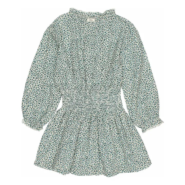 Vestido animal print verde