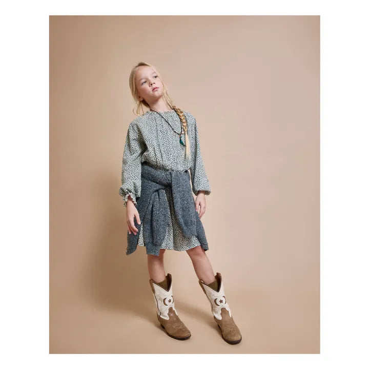 Vestido animal print verde