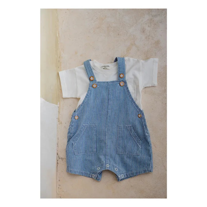Mono corto rayas azul y blanco Talaies 1+inthefamily