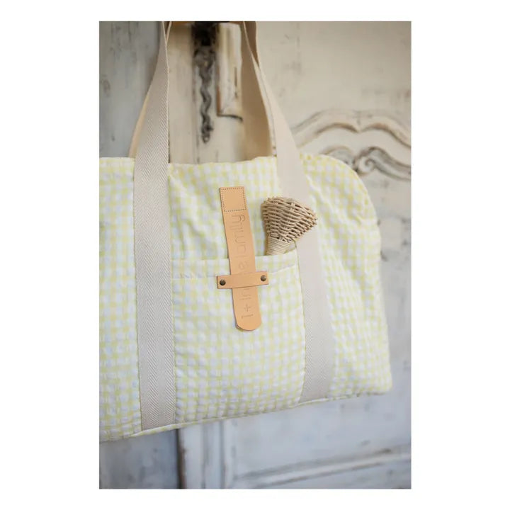 Bolsa de maternidad vichy amarillo palo 1+inthefamily