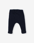 Legging de canalé azul marino - vista 3