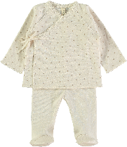 Conjunto de primera puesta BE Venice Brown de Lillymom para bebé