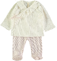 Conjunto de primera puesta con volante BELLA Poppy de Lillymom para bebé